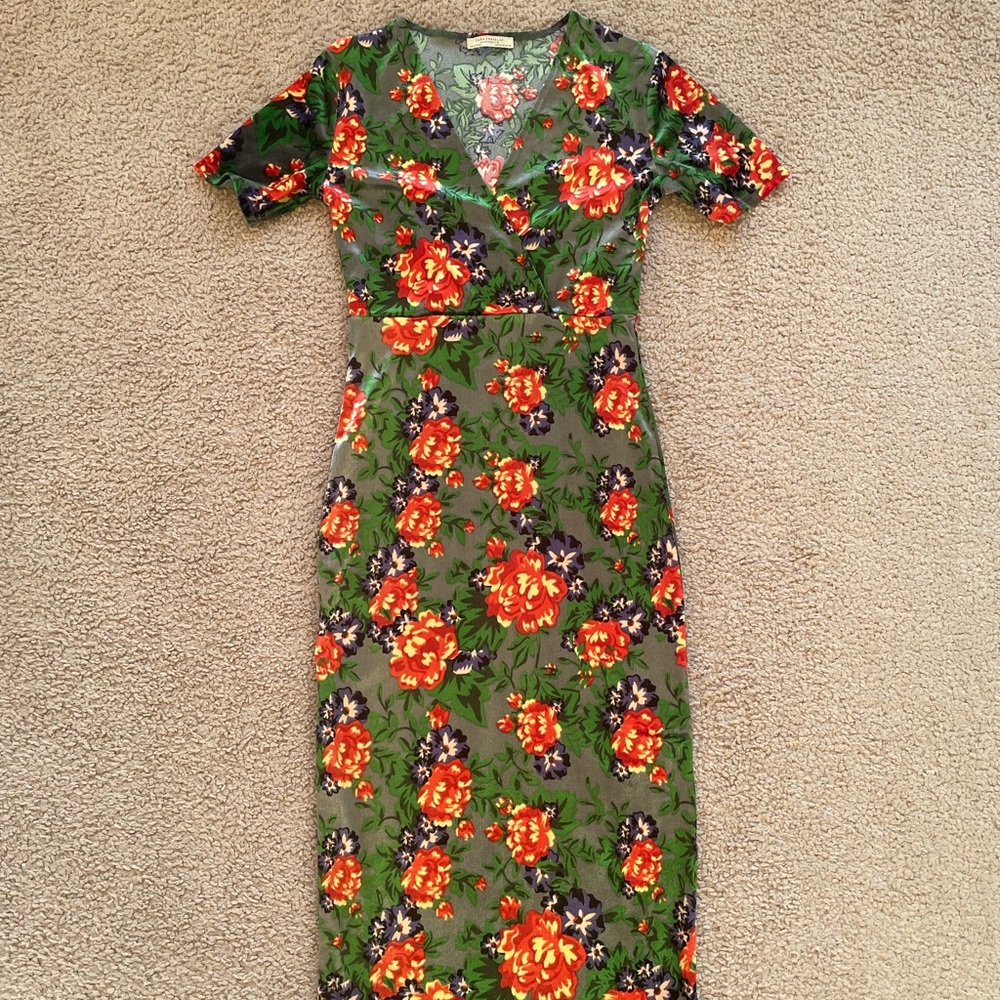 Velour cocktail dress
